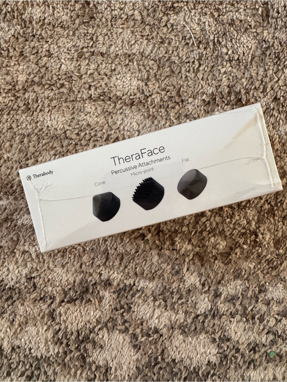 NWT Therabody TheraFace Percussive Attachments - Unopened 3-Pack